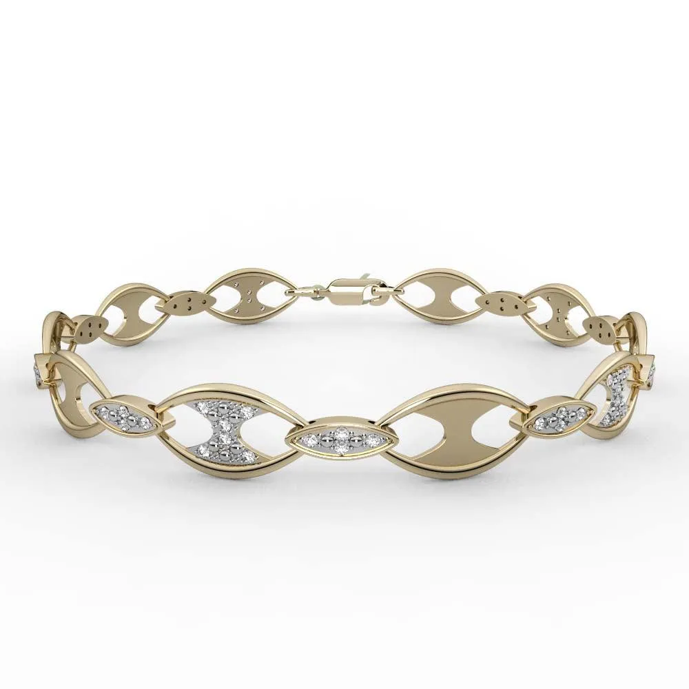 0.25 ct tdw Diamond Fashion Bracelet in 10K Yellow Gold