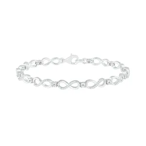 .10ctw Diamond Infinity Bracelet