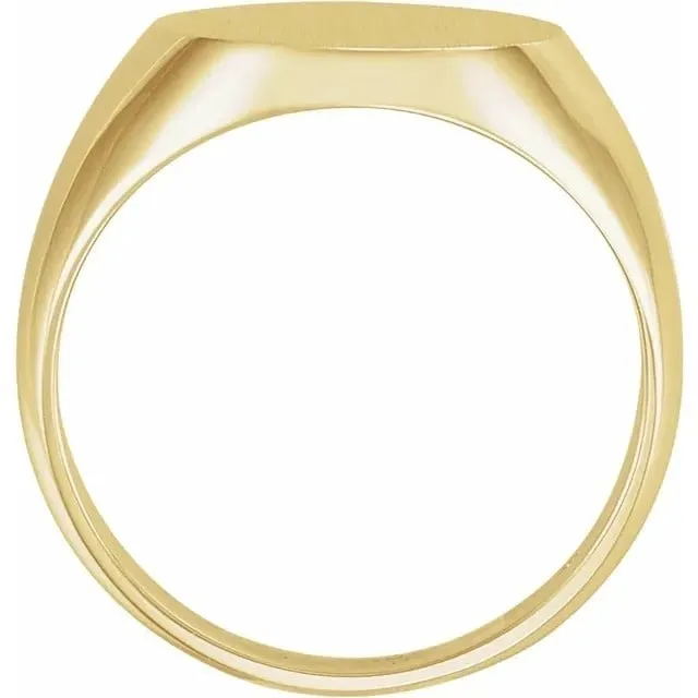 10K Oval Signet Ring