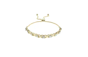 1/4 ctw Diamond Bolo Bracelet in Yellow Gold