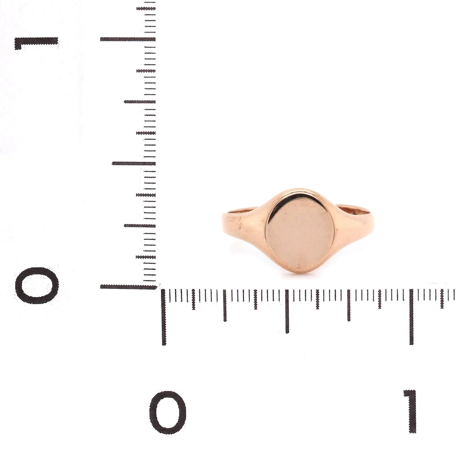 14K Rose Gold Signet Ring