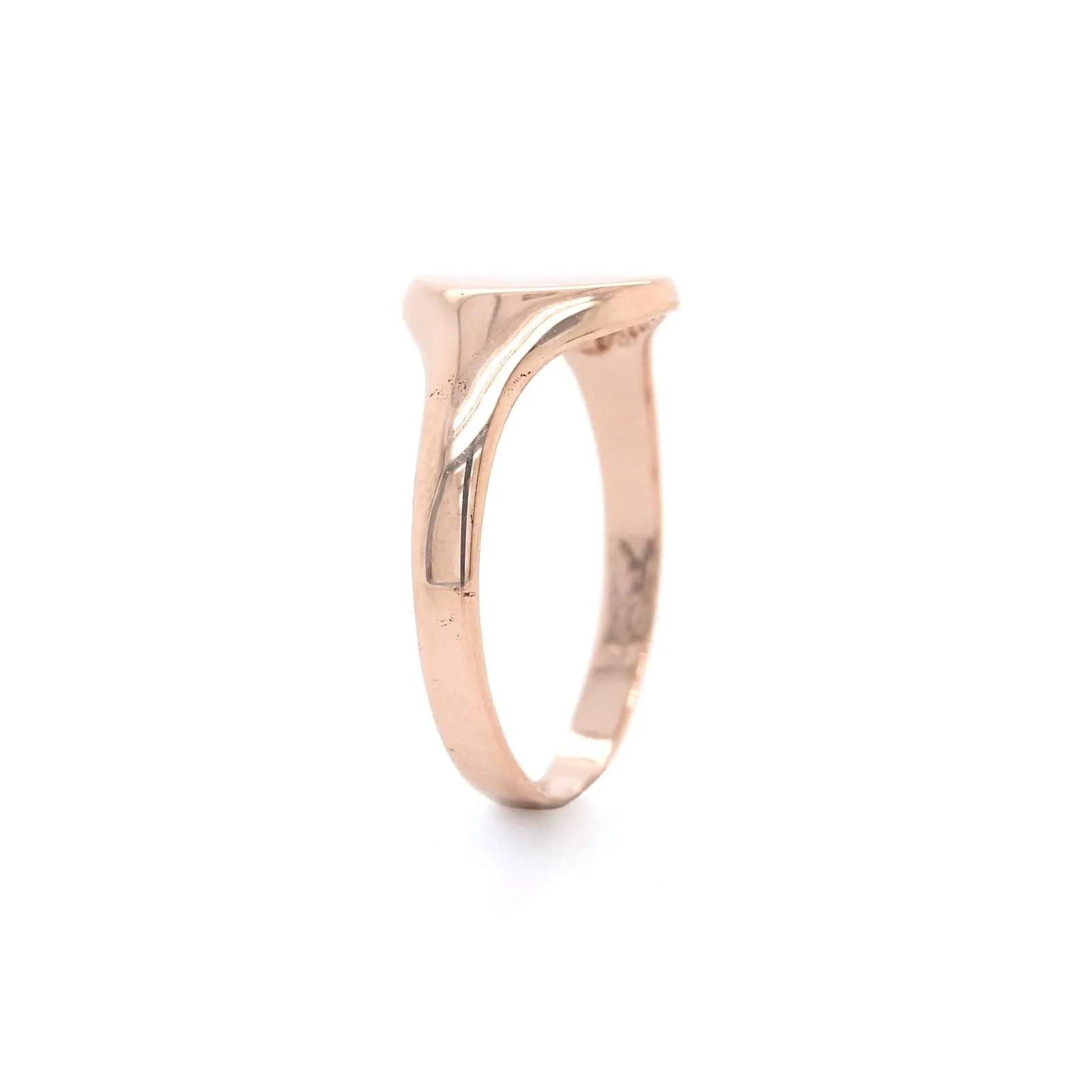 14K Rose Gold Signet Ring