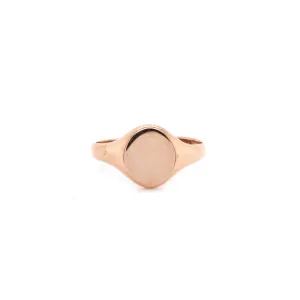 14K Rose Gold Signet Ring