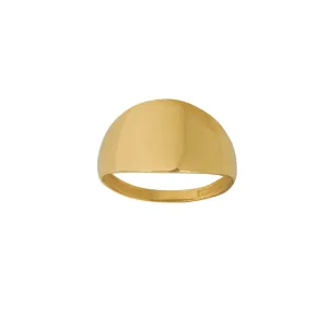 14K Signet Engravable Ring