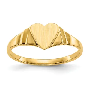 14k Yellow Gold Children's Signet Children's Ring