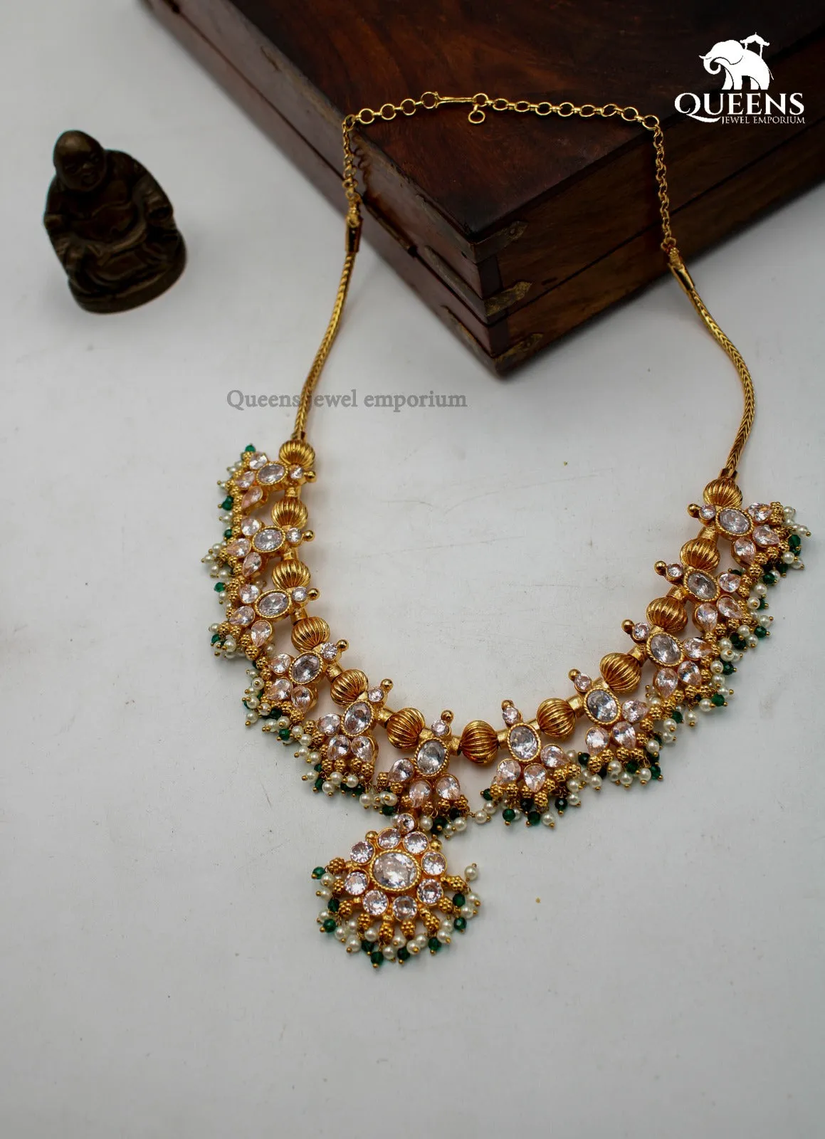 ADHRIKHA ZIRCON NECKLACE