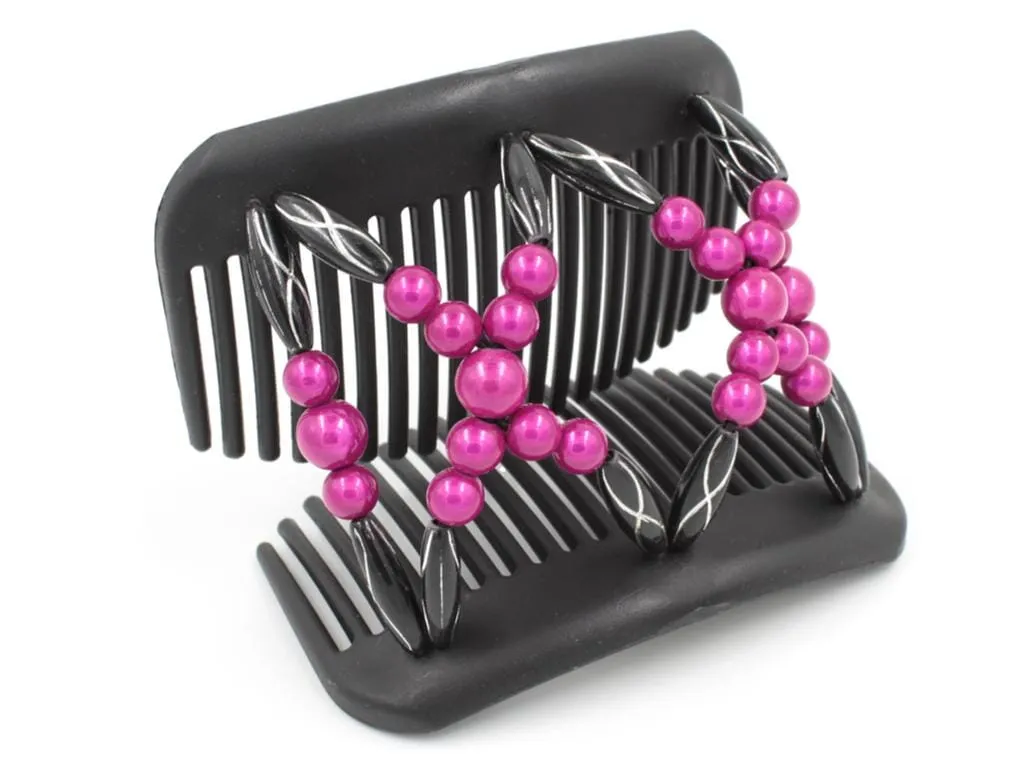 African Butterfly Hair Comb - Dalena Black 83