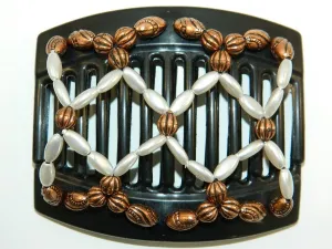 African Butterfly Thick Hair Comb - Ndalena Black 37