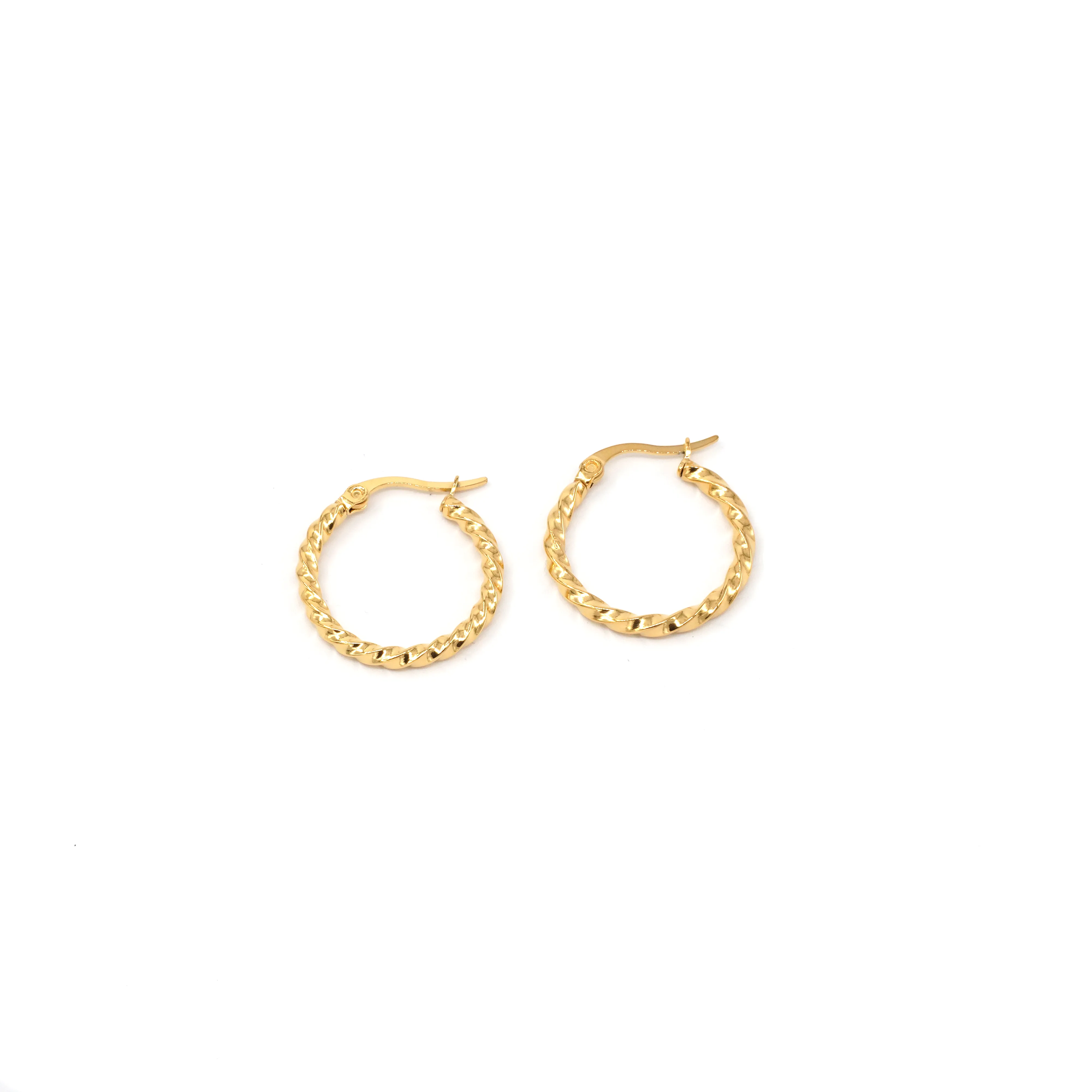 Amber Hoop Earrings