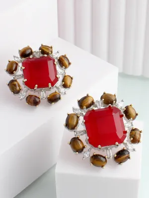 Amber Stud Earrings