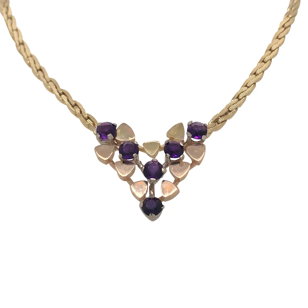 Amethyst Collar Necklace