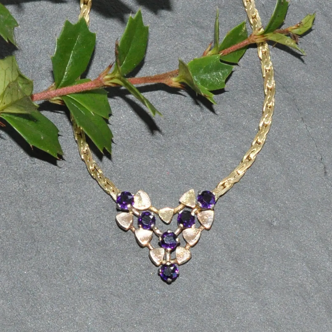 Amethyst Collar Necklace