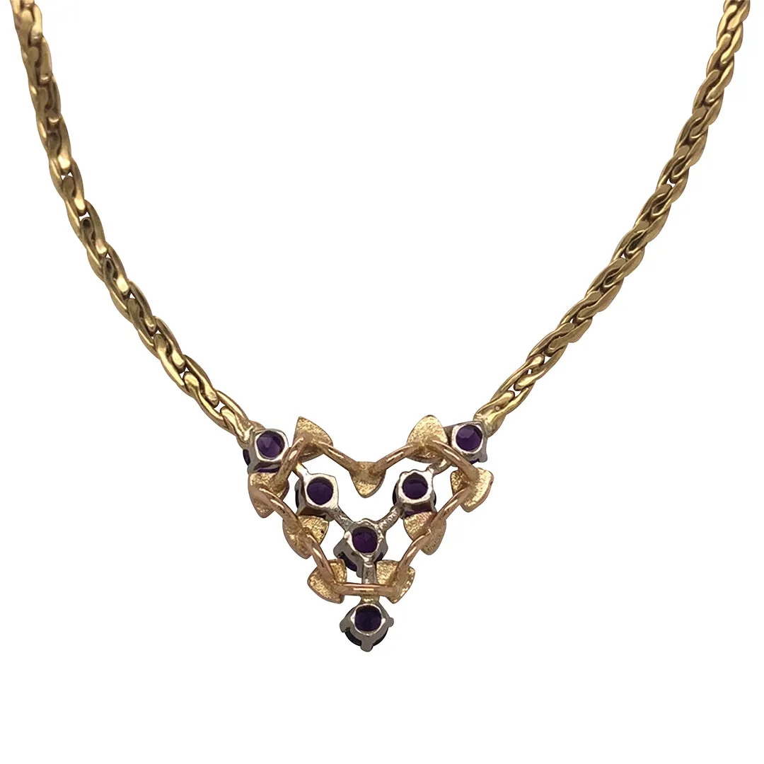 Amethyst Collar Necklace