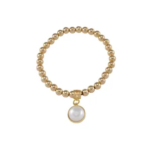 BALL BRACELET WITH FRESHWATER PEARL