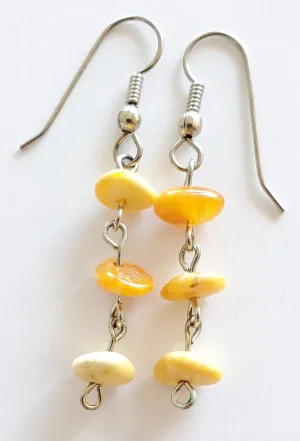 Baltic Amber Drop Earrings (3374)