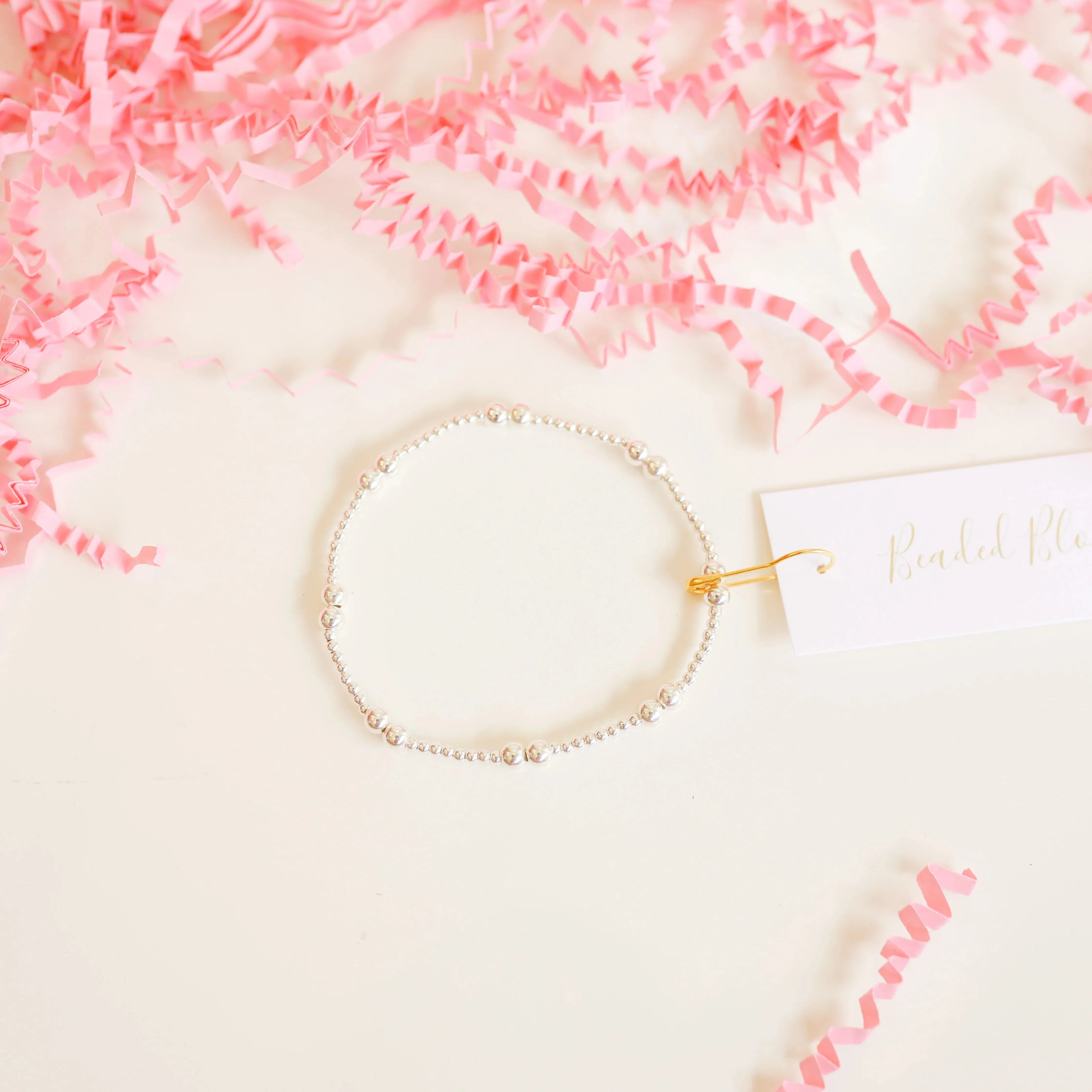 Beaded Blondes | Leah Bracelet in Silver