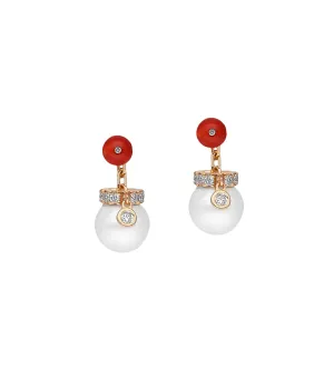 Bonbon coral earrings