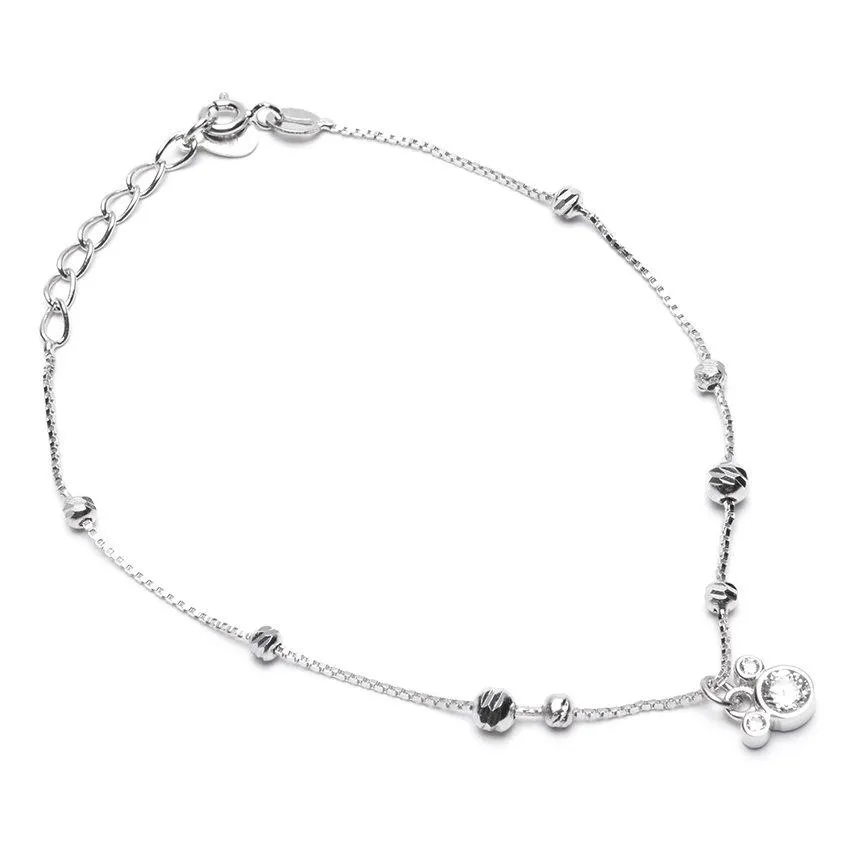 Bracelet with Zirconia Mickey Mouse Head