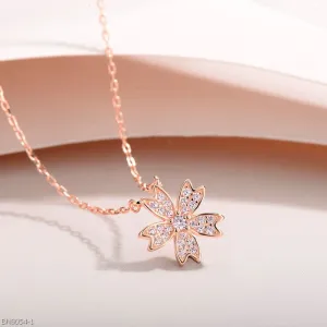 Cherry Blossom Pink Zircon necklace