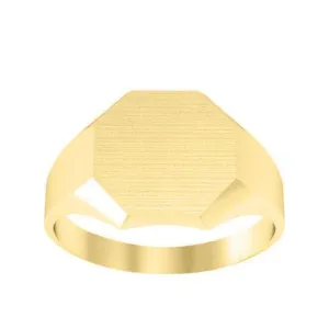 Chunky Octagon Ladies Signet Ring - 13mm x 13mm