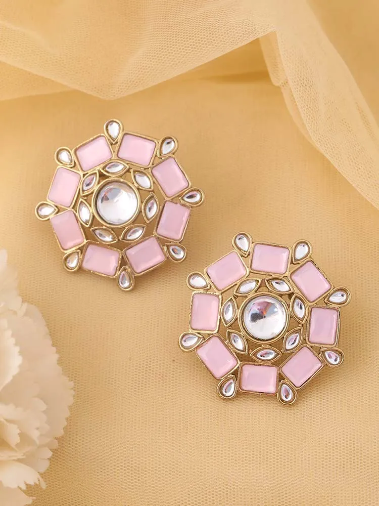 Coral Dharitri Studs