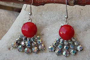 Coral earrings