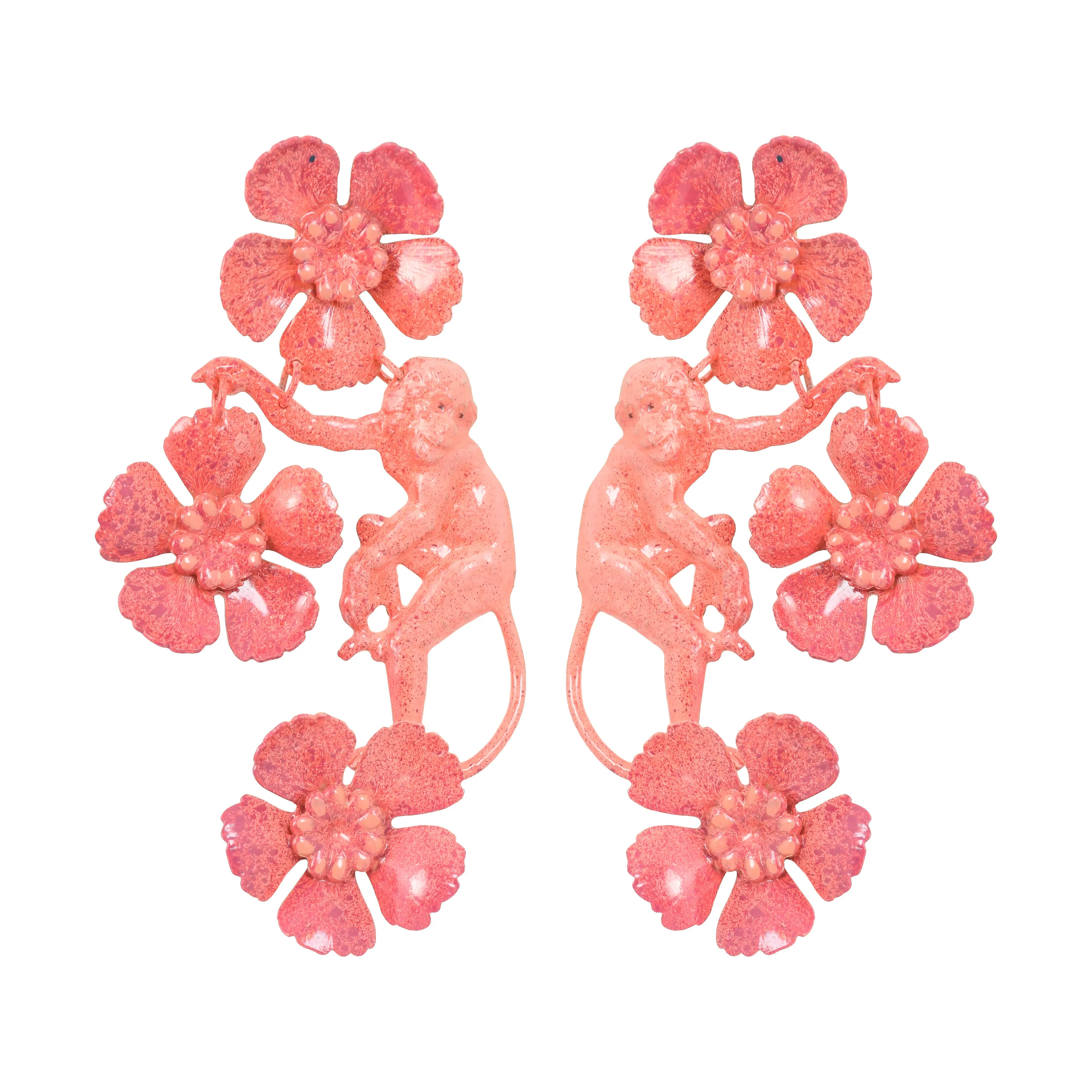 Coral Vervet Earrings