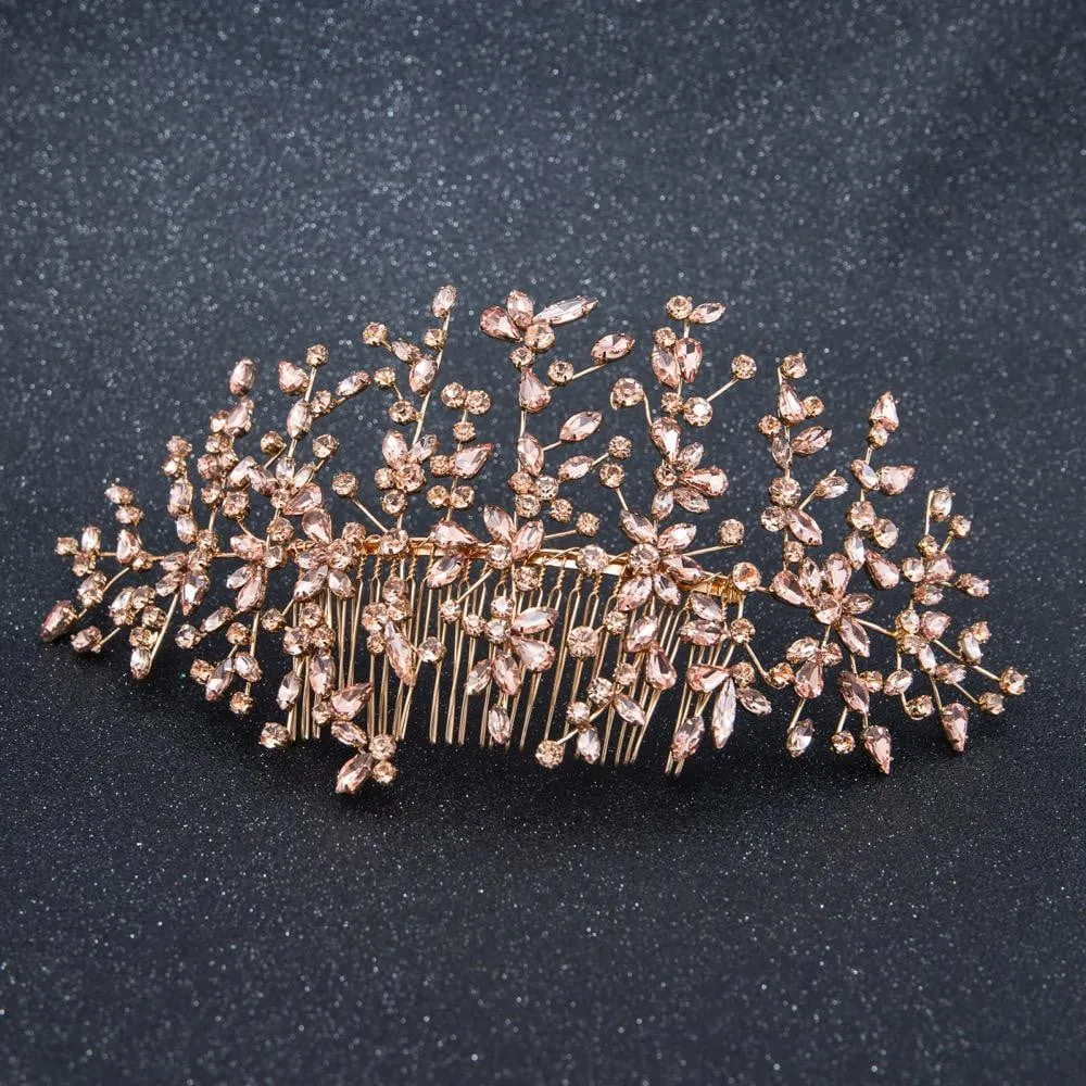 Crystals Rhinestone Big Bridal Wedding Headbands  Hair Combs 0621RG