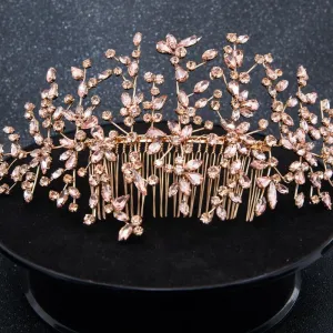 Crystals Rhinestone Big Bridal Wedding Headbands  Hair Combs 0621RG