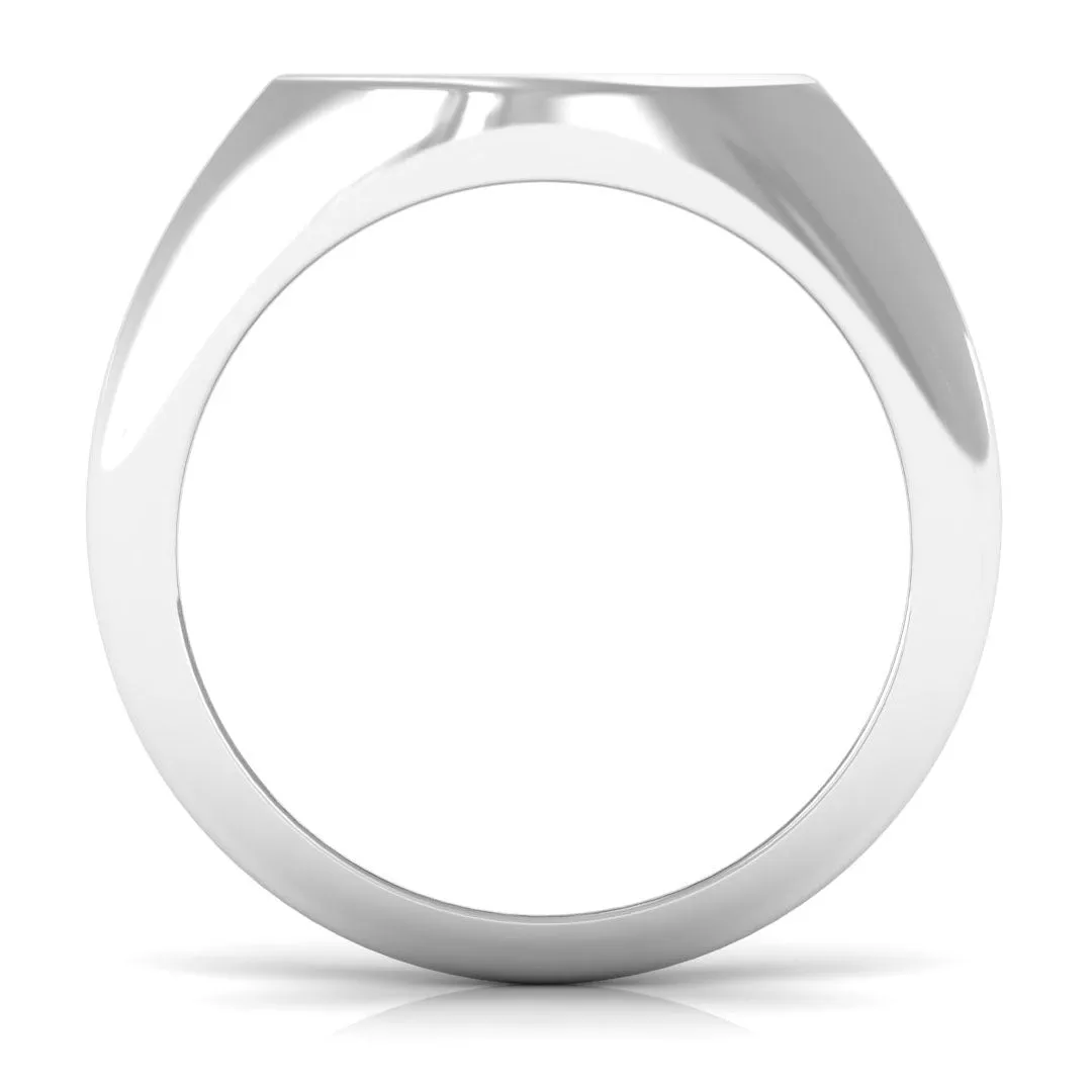 Cubic Zirconia Gemini Zodiac Signet Ring