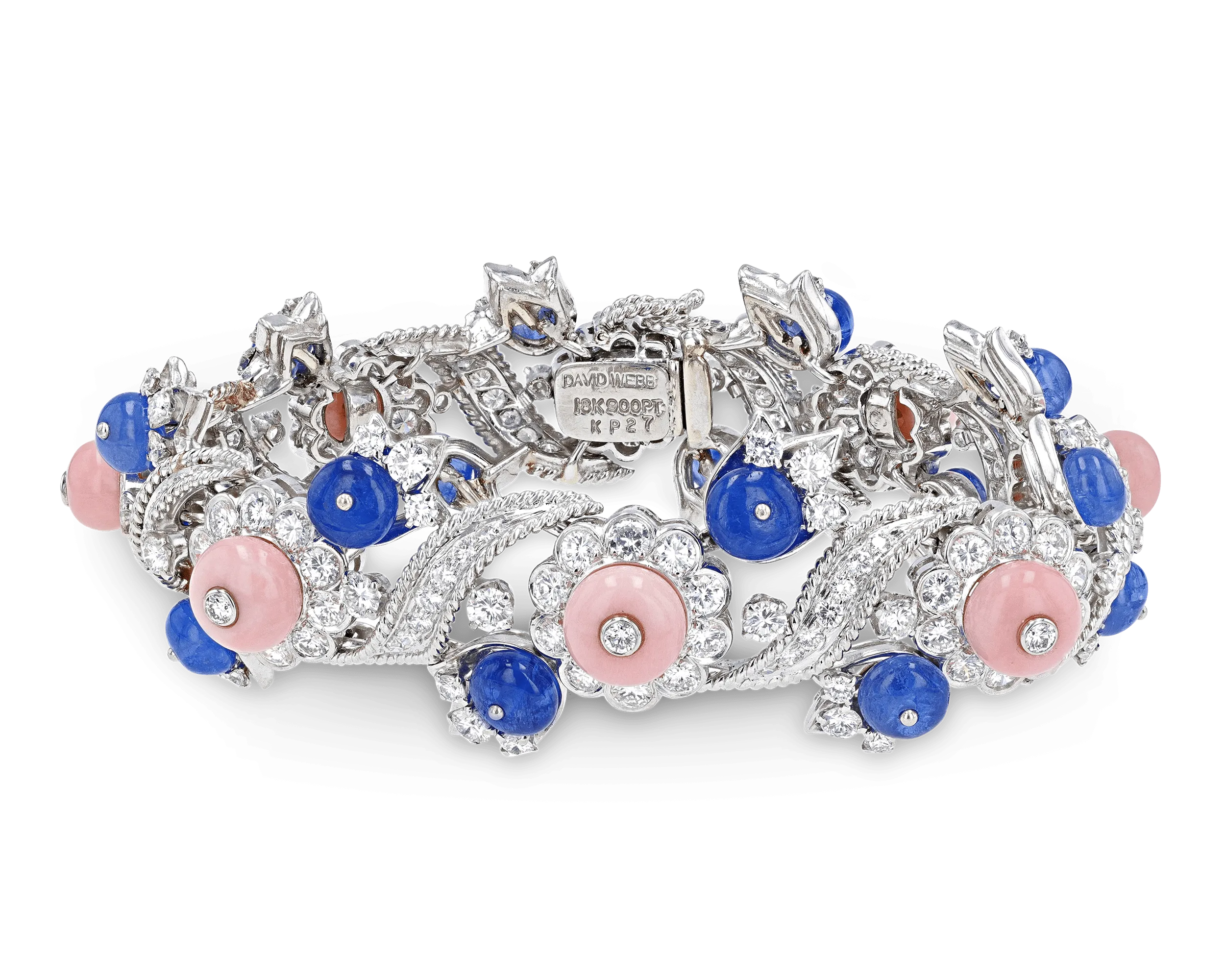 David Webb Sapphire Bracelet, 23.28 Carats