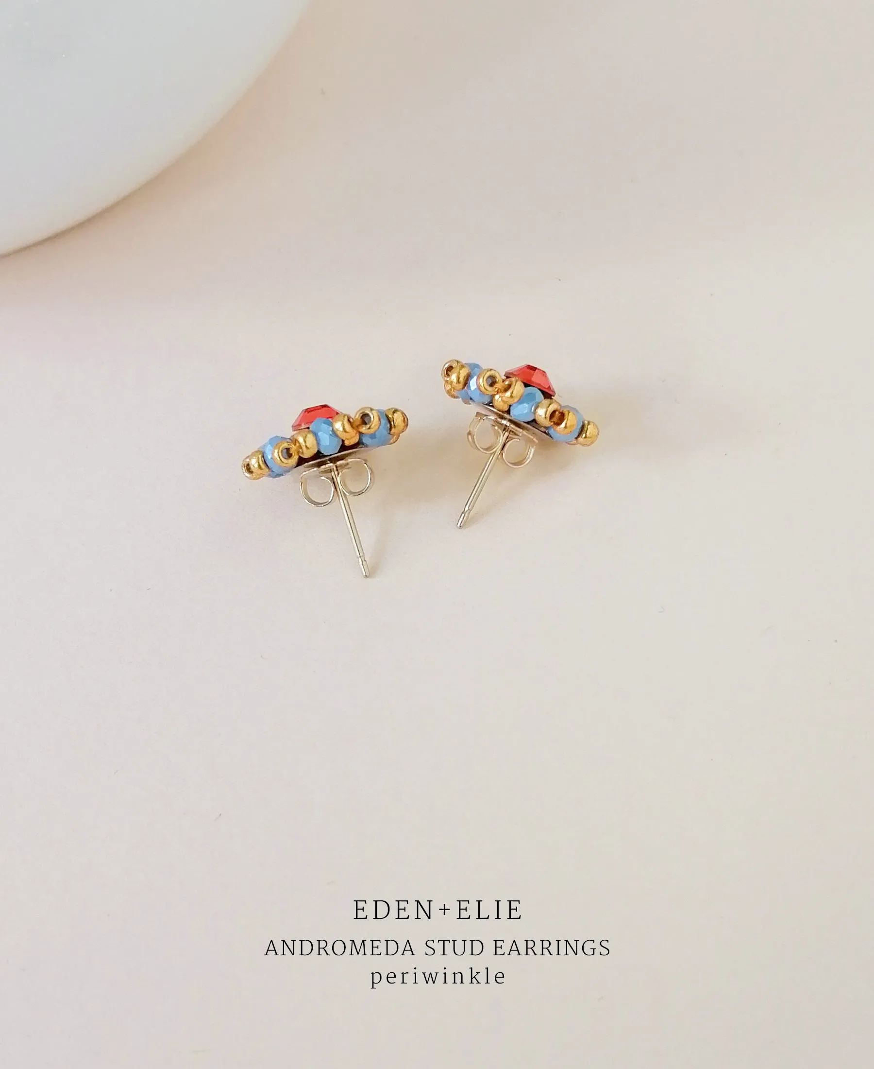 EDEN   ELIE Andromeda Stud Earrings - amber