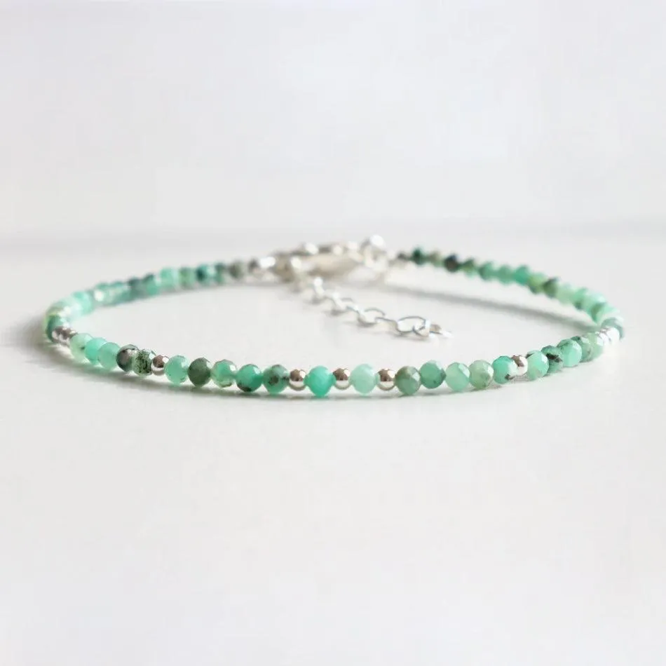 Emerald Dainty Bracelet