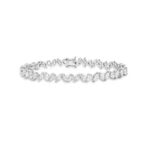 Fancy Multi Shape Diamond Bracelet (7.00 ct.) in 18K Gold