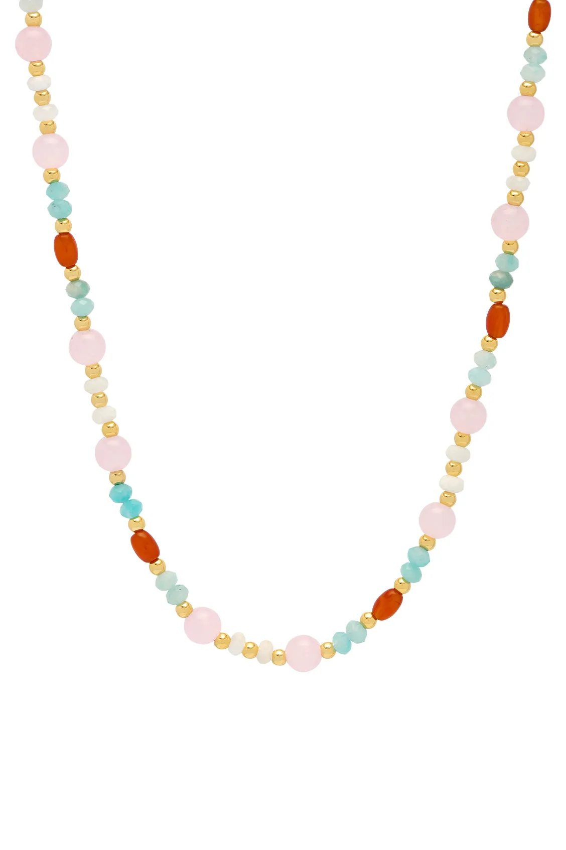 Gemstone T-Bar Necklace