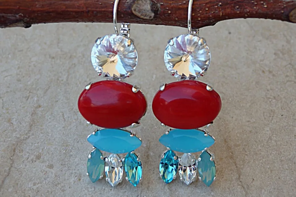 Genuine coral Earrings