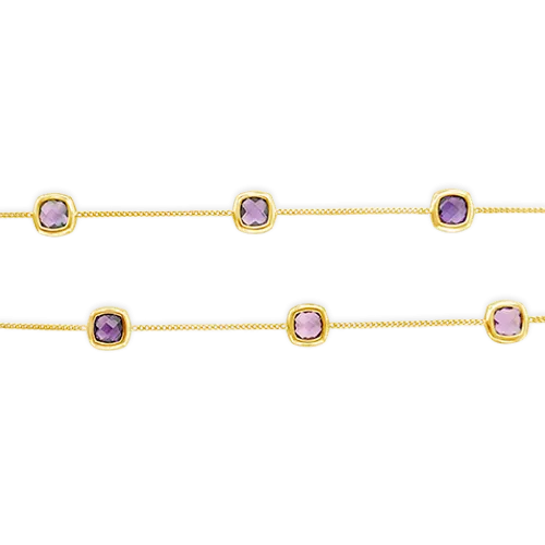 Gold & Amethyst Necklace