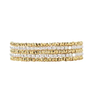 Gold Mix Naked Wrap Bracelet