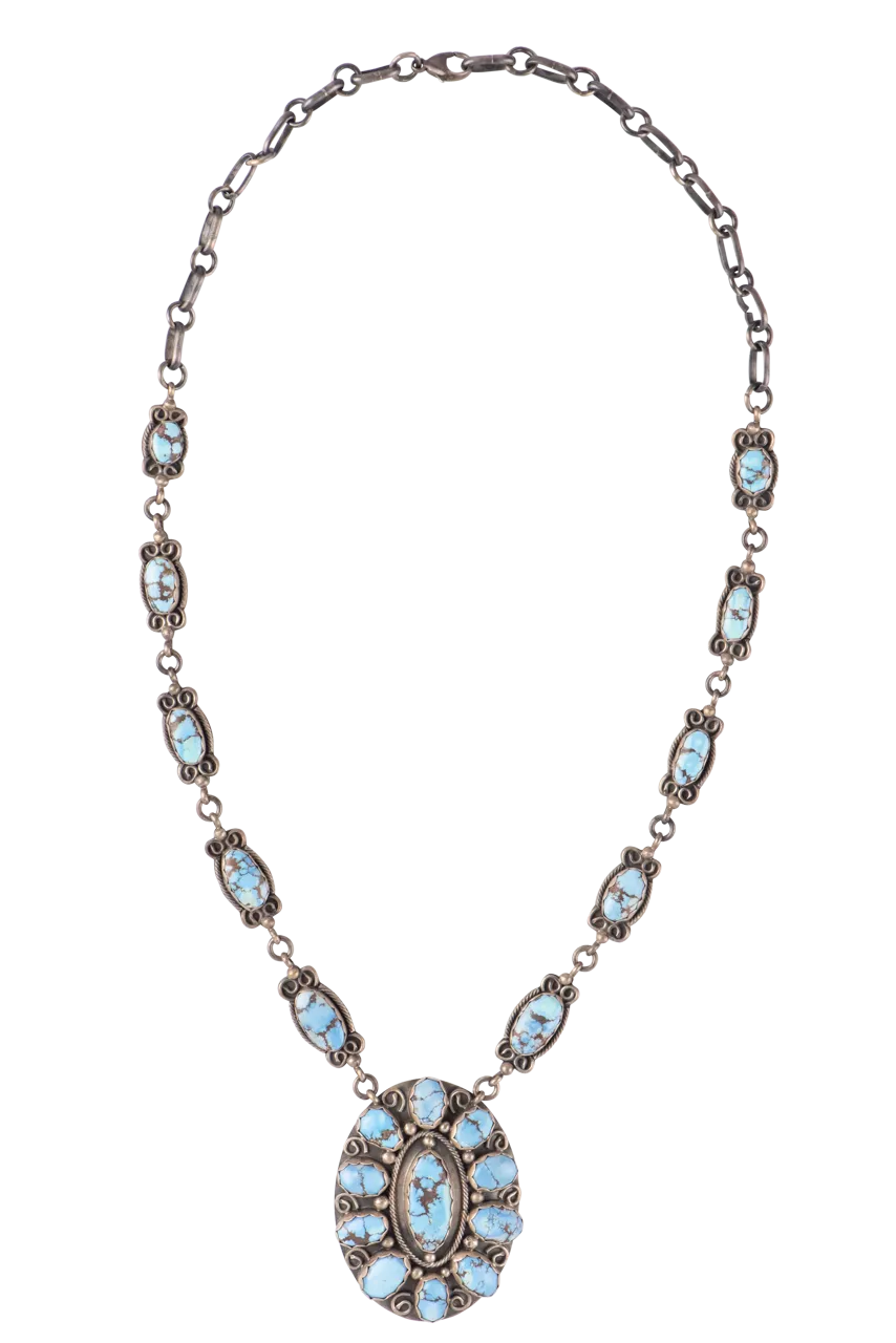 Golden Hills Turquoise Oval Necklace