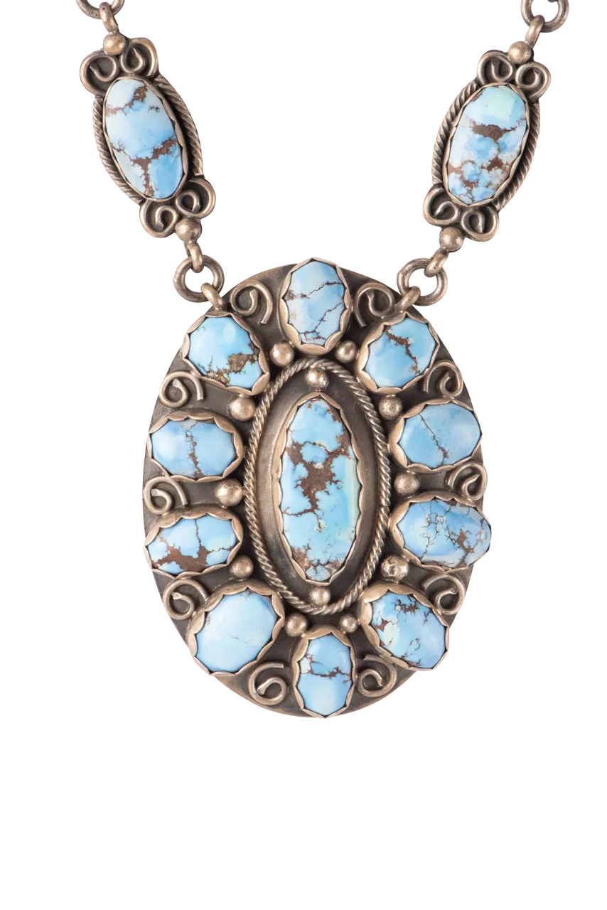 Golden Hills Turquoise Oval Necklace