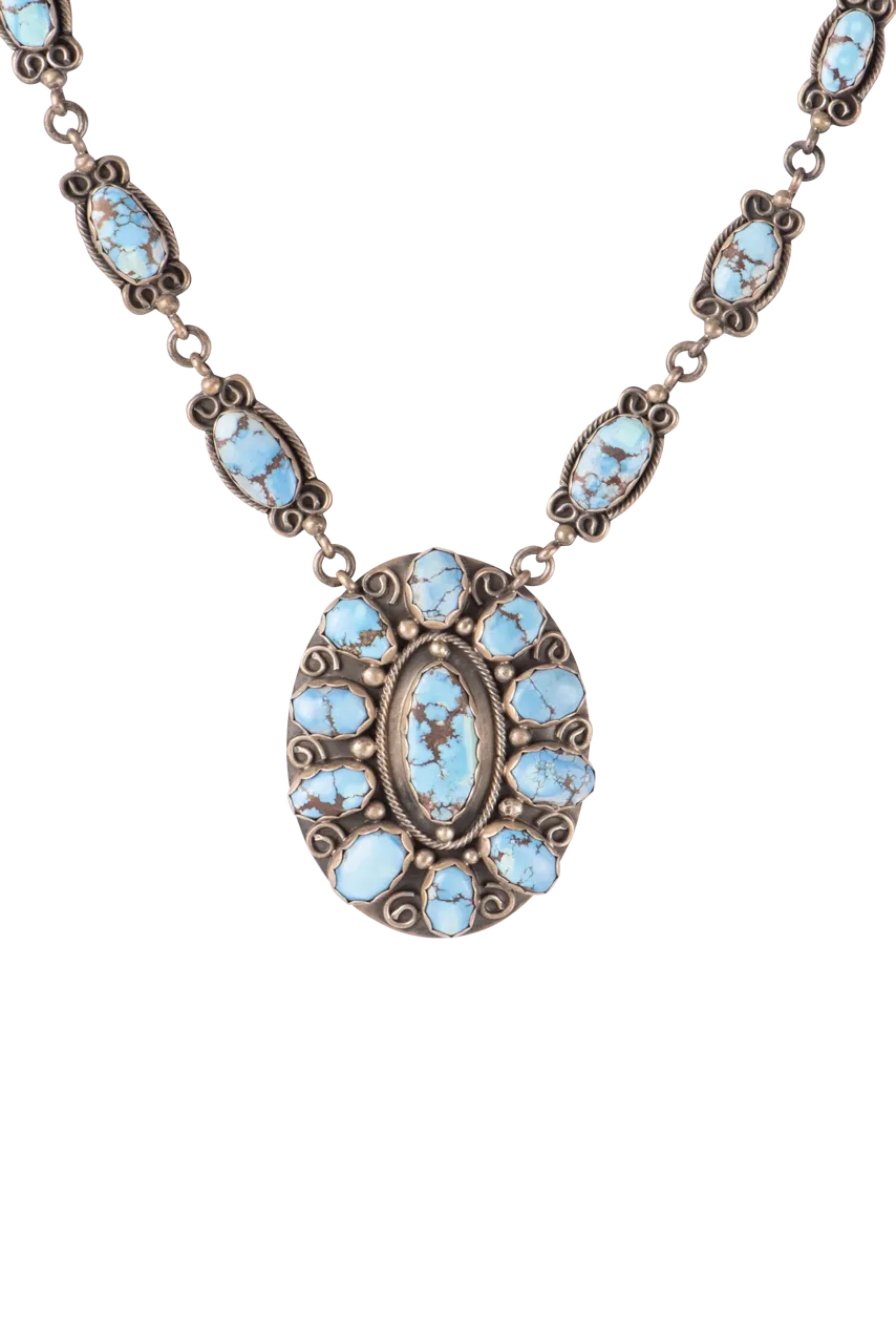 Golden Hills Turquoise Oval Necklace