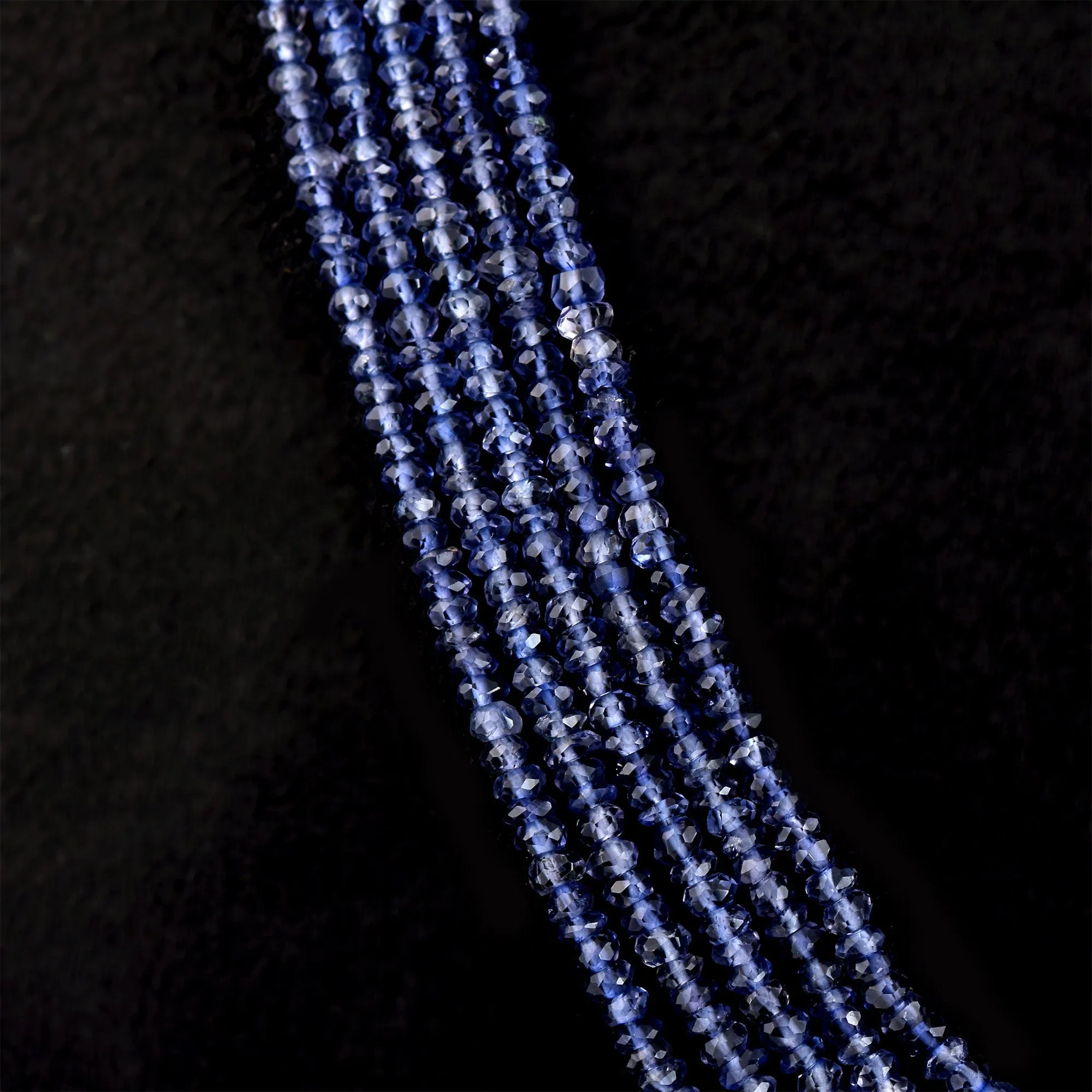 Iolite Beaded Gemstone Necklace