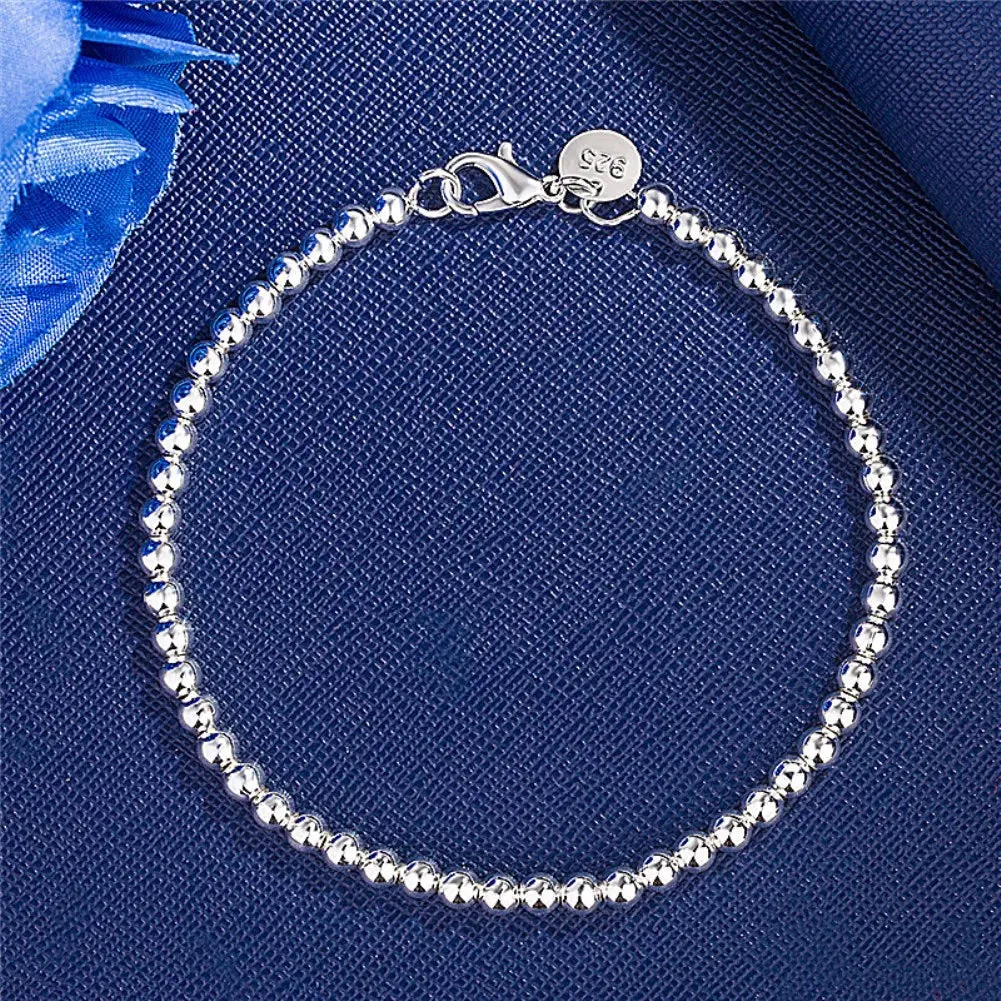 JC - Silver Star Charm Bracelet: 925 sterling, perfect for women’s weddings and holiday gifts