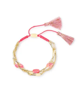 Kendra Scott Chantal Bracelet - Gold Hot Pink