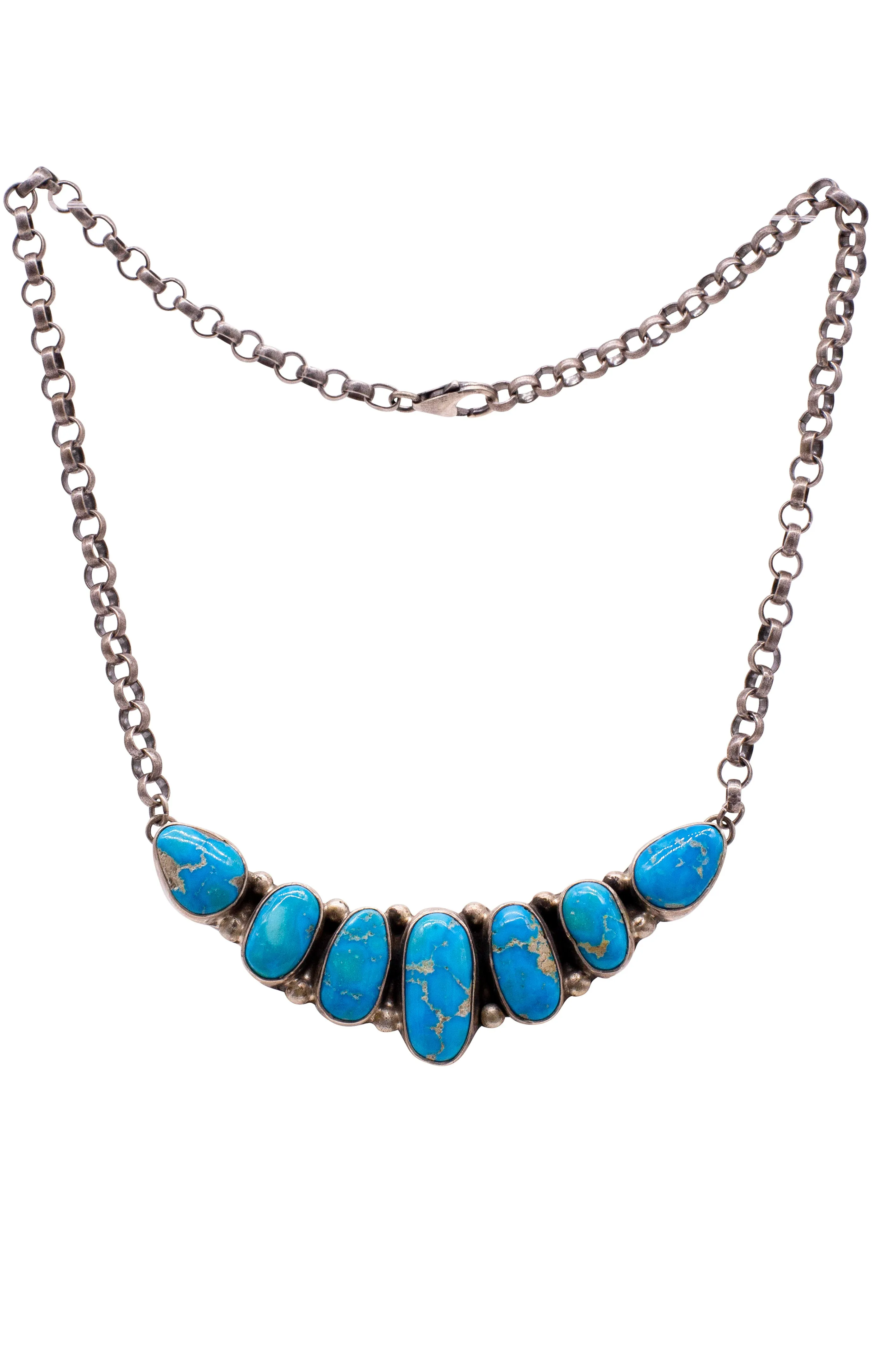 Kingman Turquoise Necklace | Randall & Etta Endito