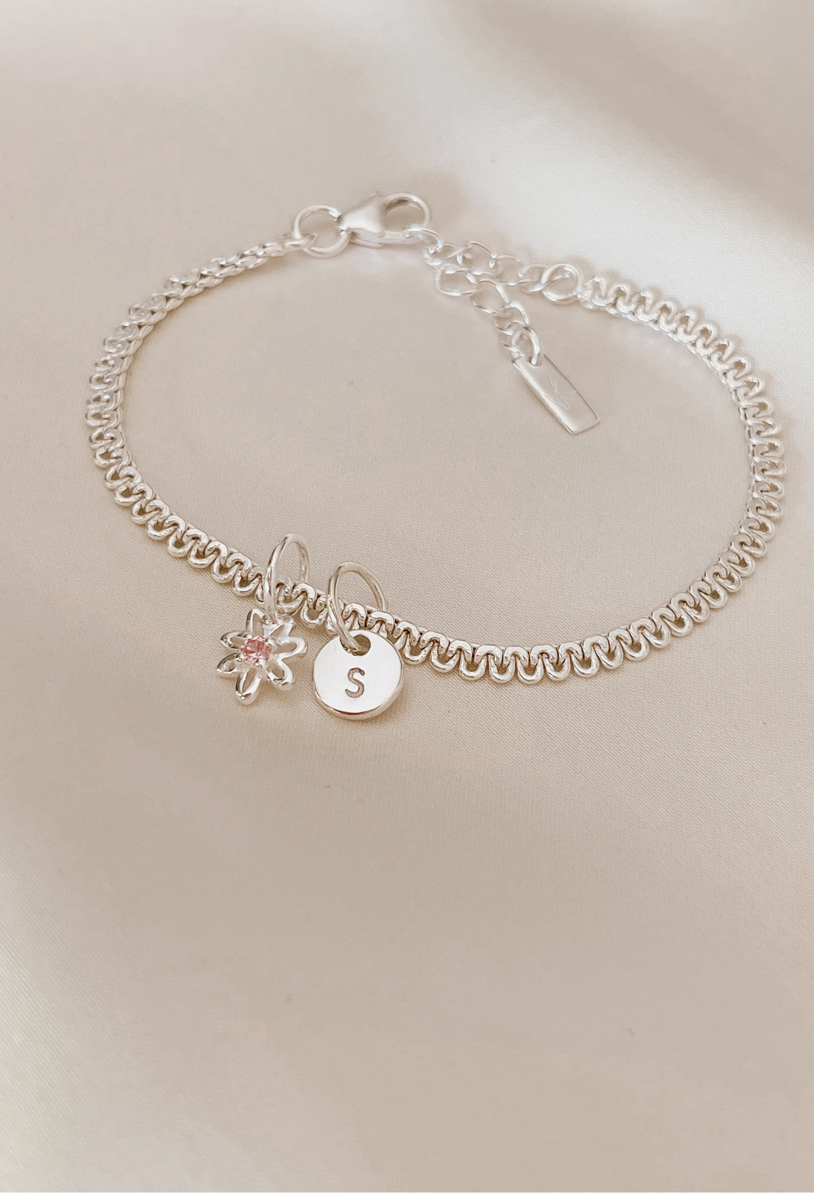 Lace Chain Bracelet - Silver