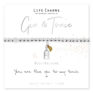 Life Charms Gin To My Tonic Bracelet