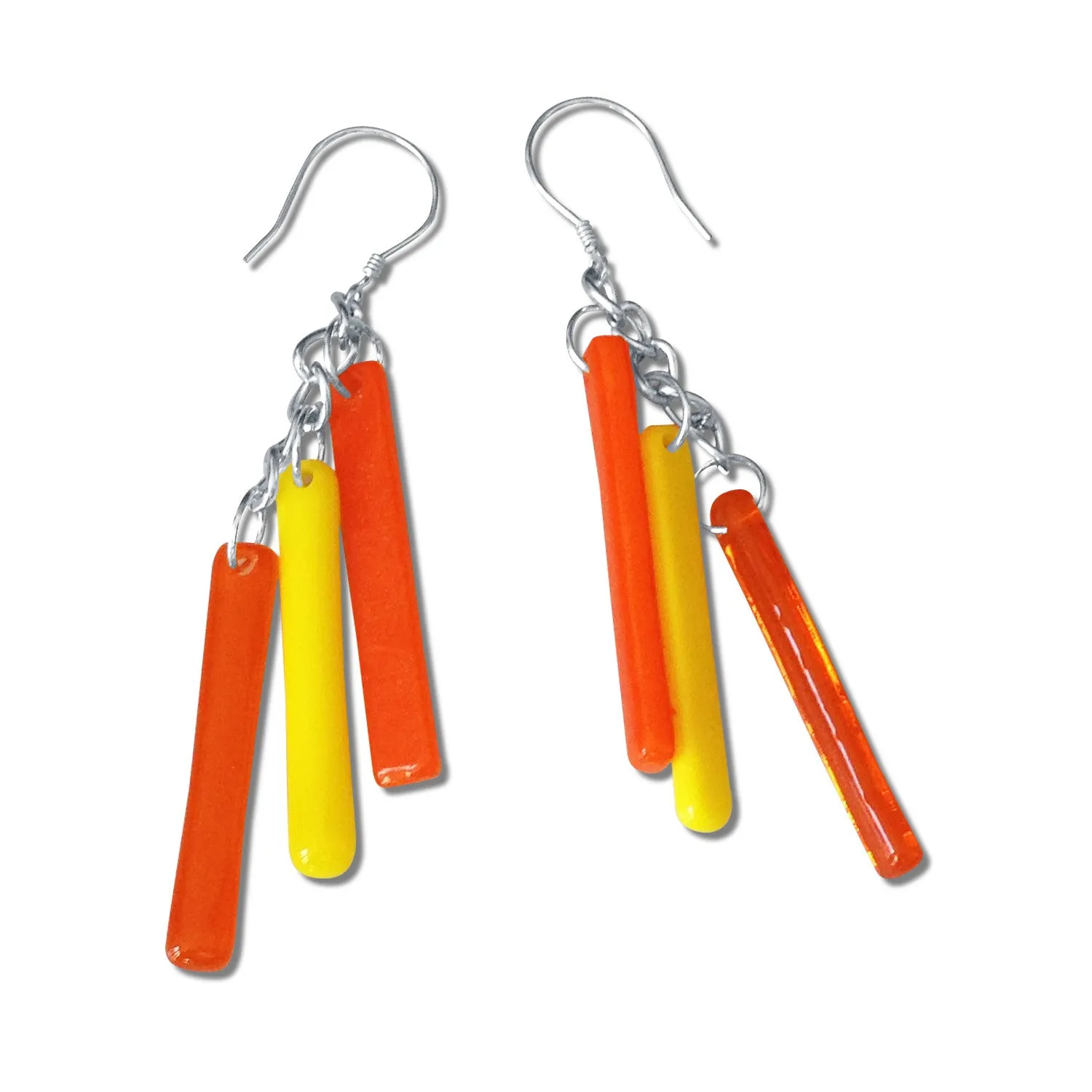 LTRAC Glass Earrings - Amber