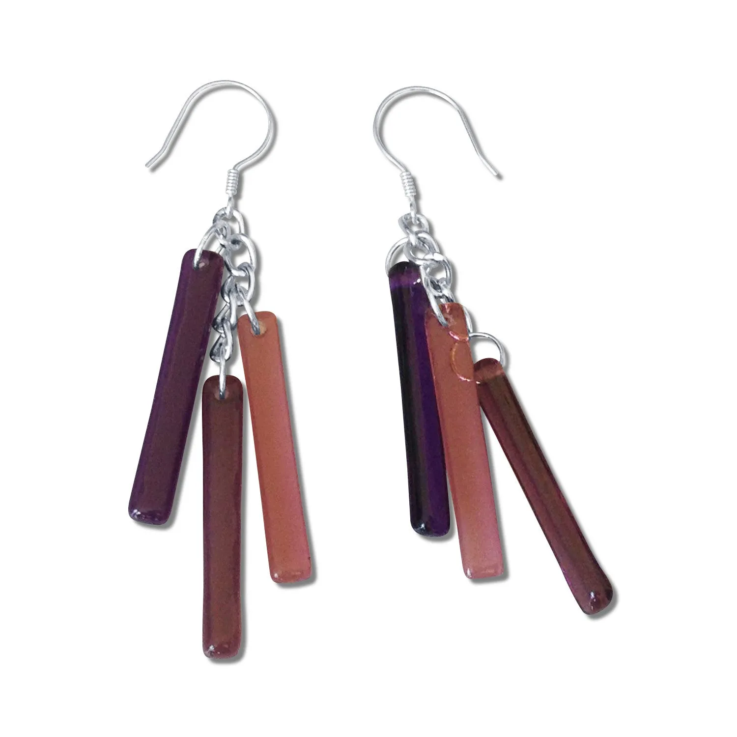 LTRAC Glass Earrings - Amber