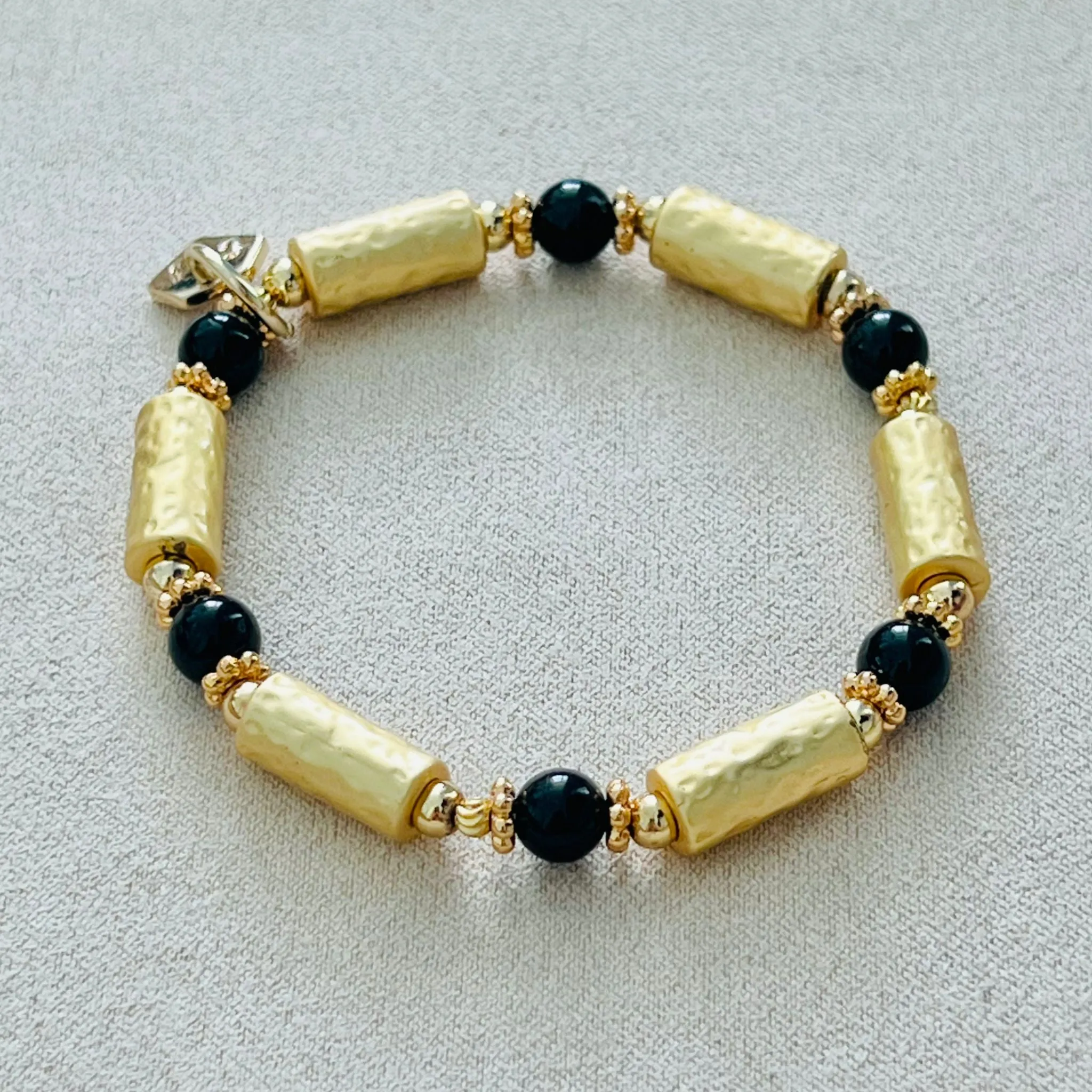 Lucky 6 Black Opal Bracelet